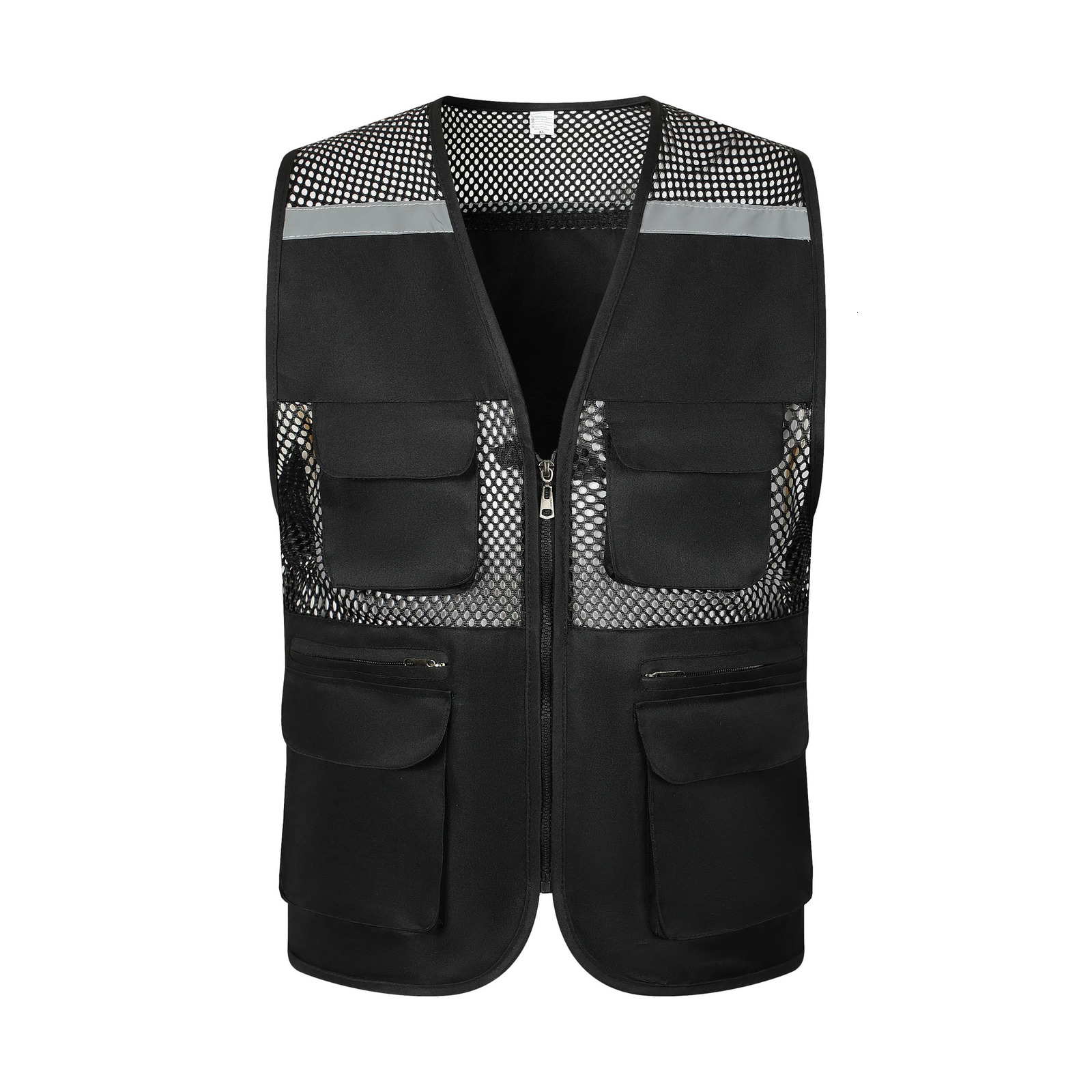Summer Thin Mesh Vest Outdoor Sports for Jackets Bigsize Sleeveless Vest Multi Pockets Casual Work Wear Camping Fishing Vests 250717