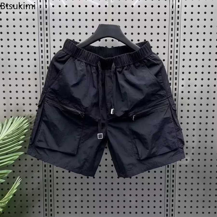 2025 Mens Summer Cargo Shorts Casual Beach Surfing Quick Dry Sport Shorts for Men Vintage Loose Multi-pocket Fitness Sweatpants W250718