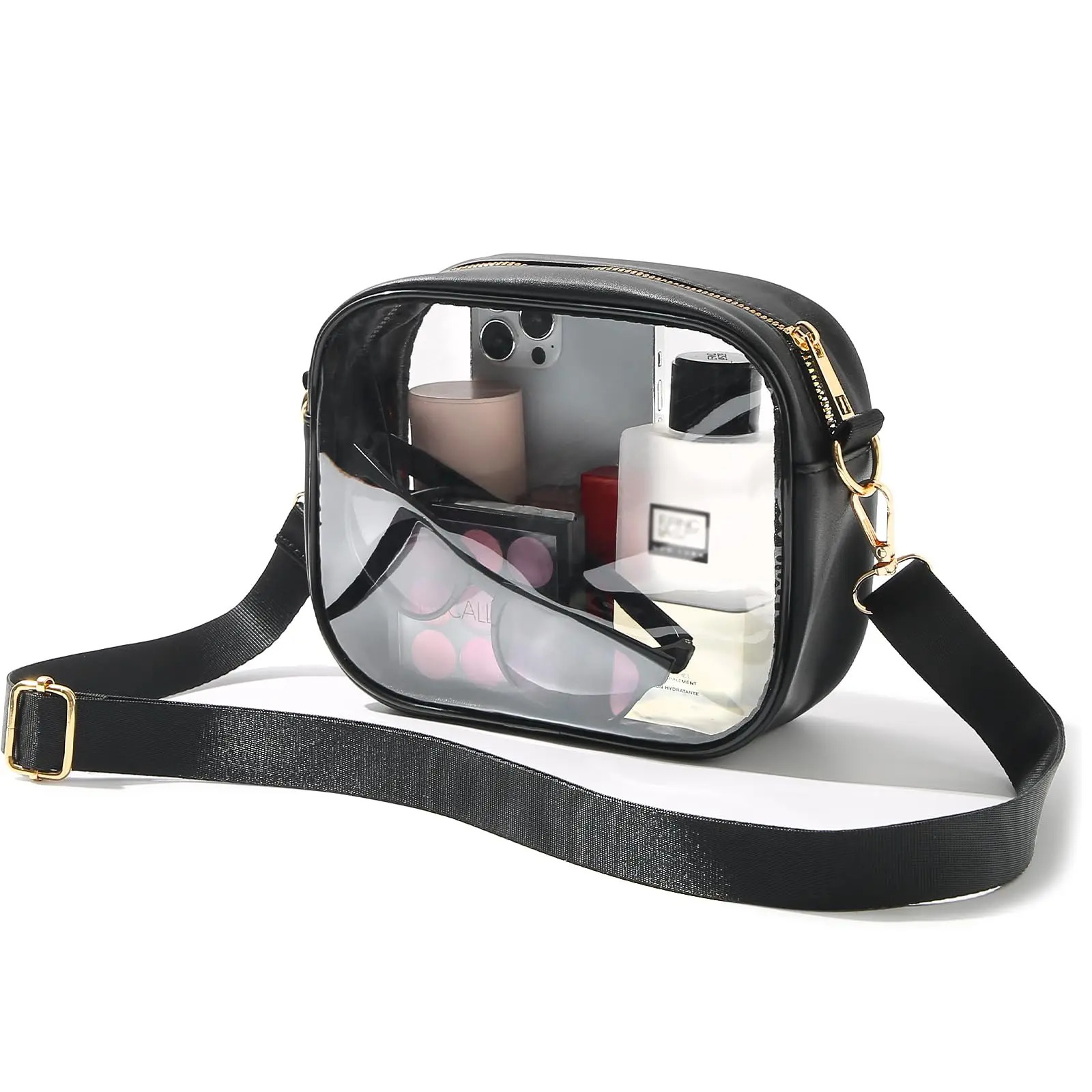 Clear Bag Stadium Approved Crossbody Transparent Bag for Concerts Sports Events Purses for Men Women 250714