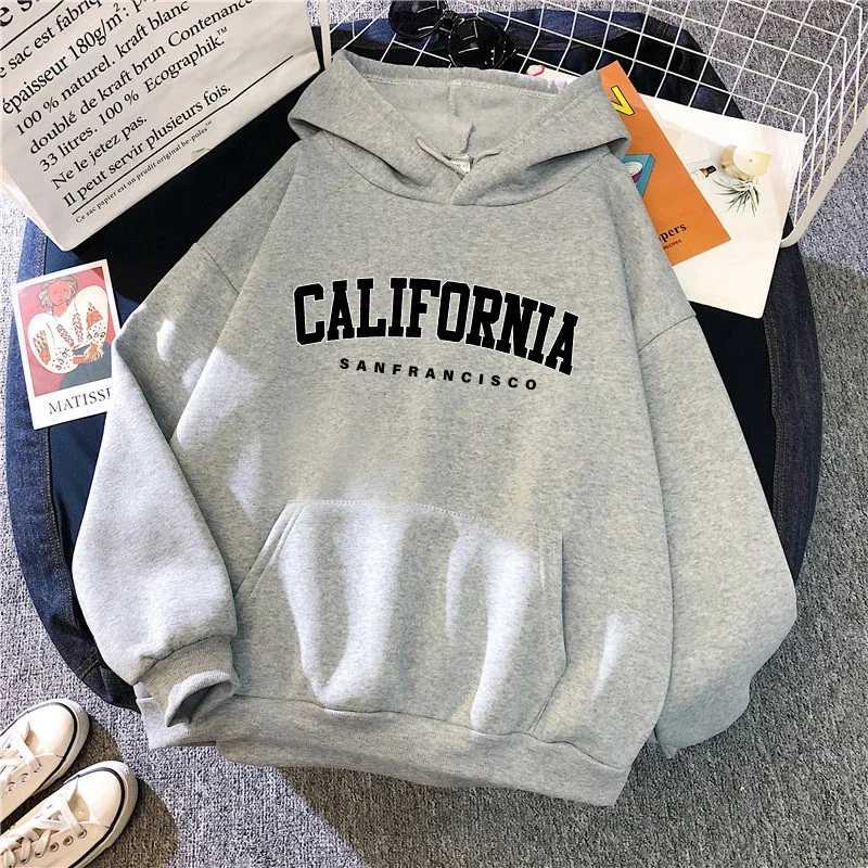 California Fashion Sweatshirts for Women All Season Daily Casual Sporty Hooded Long Sleeve Pullover Home Outdoor Comfort Hoodies XJ250717