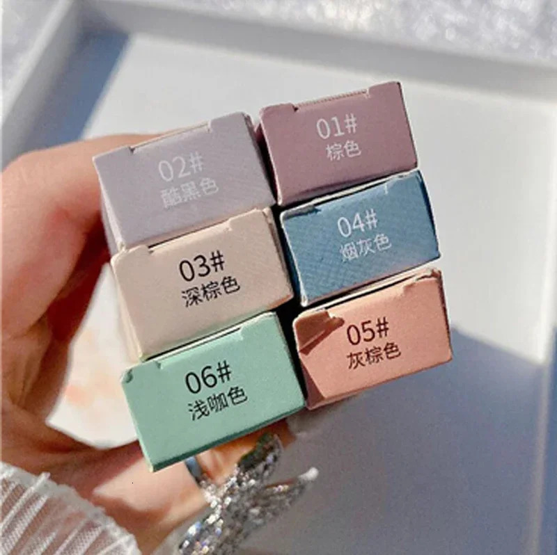 Maxfine Ultra Fine Triangle Eyebrow Pencil Precise Brow Definer Long Lasting Waterproof Morandi Cool Brown Eyebow Makeup 6 Color 250712