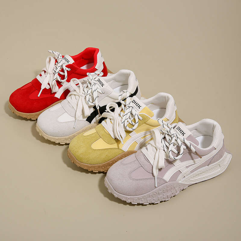 Thick-Soled Height-Increasing Dad German Training for Women 2025 Spring and Autumn New Versatile Soft-Soled Free shipping Casual Sports Shoes JC2670