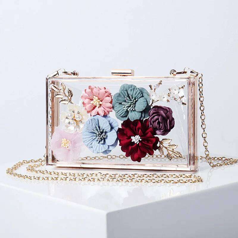Designer Bags Crossbody New Style Flower Bag, A Fashionable And Three-Dimensional Small Square Bag For Ladies' Evening Gowns Luxury Bag