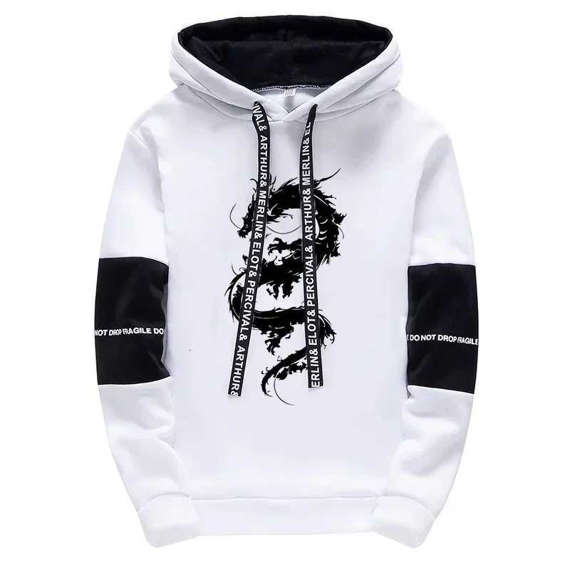 Mens Hooded Sweatshirts 11 Styles Dragon Printed Hoodies All Season Daily Casual Sports Pullover Male Urban Fashion Streetwear XJ250714
