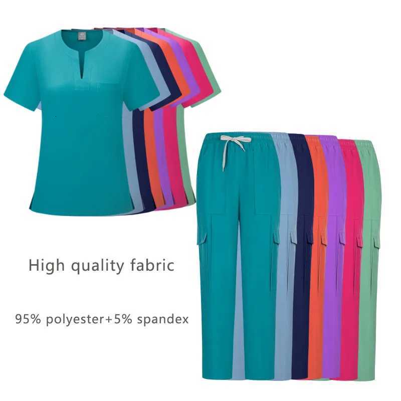 Clinic Uniform Medical Hospital Nurse Uniform Mens Scrub Set Beauty SPA Work Clothes Women Dental Beauty Scrub Surgical Gown Men Z250718