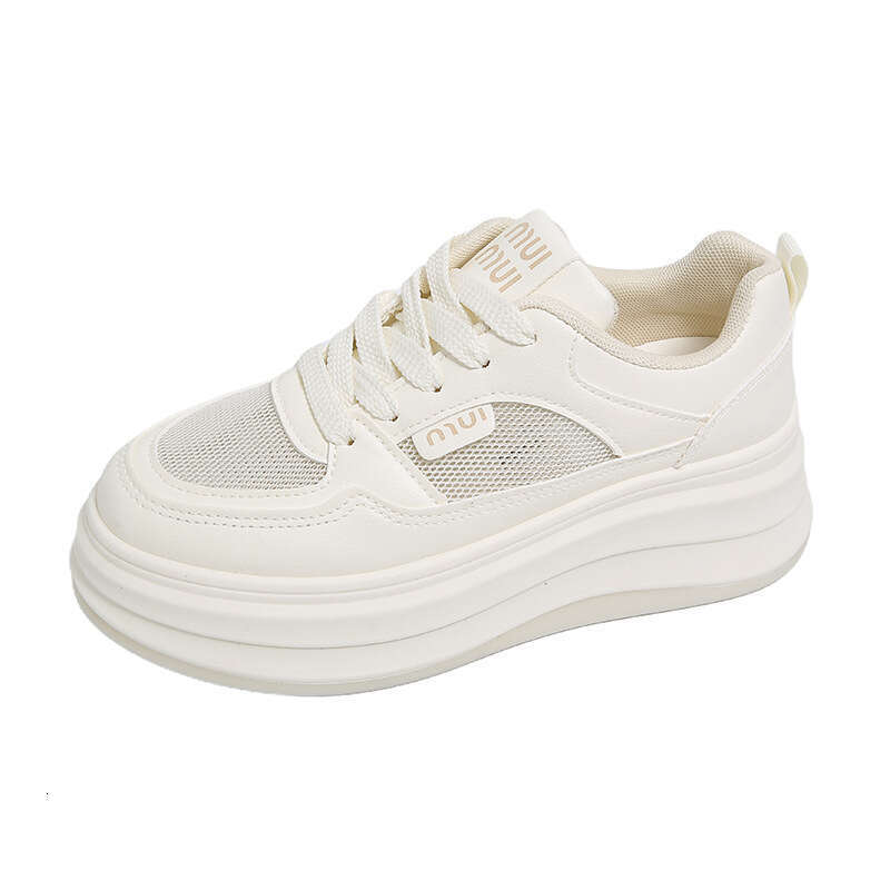 2025 Spring White Sneakers for Women Korean Style Ins Free shipping Women's Student Thick Sole Small Size Casual Sports Board Shoes HB803-1