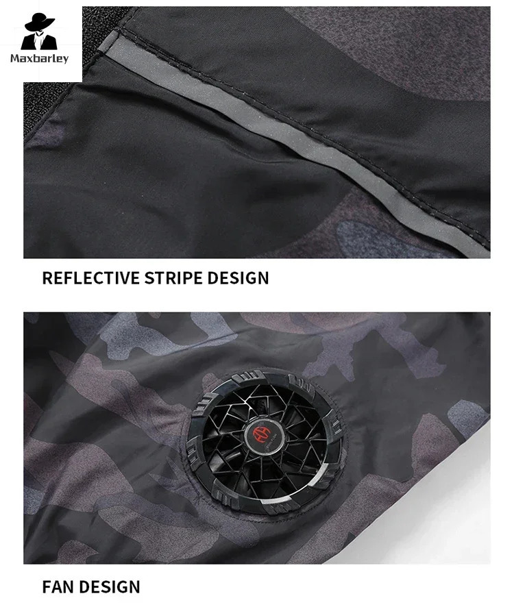 Summer Cool Vest Wearable Refrigeration Fan Vest Air Conditioner Clothes Outdoor Cooling Tactical Fishing Sleeveless Work Jacket 250717