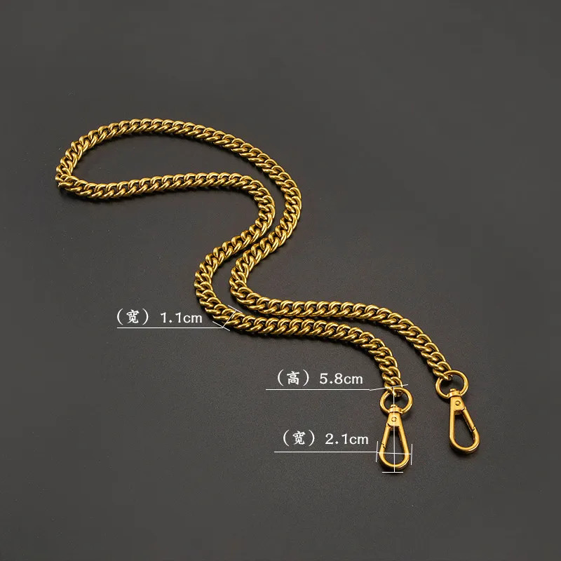 Shoulder Bag Key Chain Bag Women Messenger Bag Strap Replacement Bags Chain Gold Color Bag Parts Accessories 250712