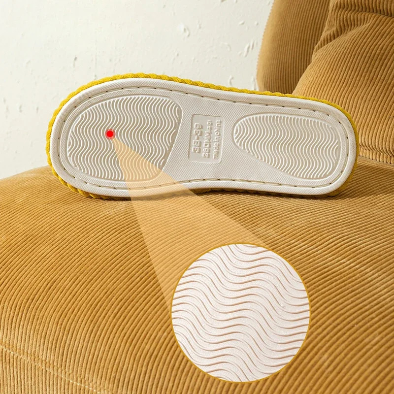 Striped Slippers Women Autumn Home Linen Flip Flops Couples Indoor House Non Slip Sandals Guest Shoes Male Flat Flax Sneaker 250717