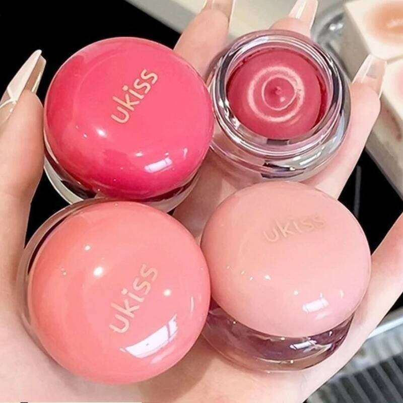 UKISS lti pose Pudding Lip Glaze Powder Blusher Cream Mouth Cheeks Eye Shadow Fog Surface Plain Veet Matte Makeup X250717
