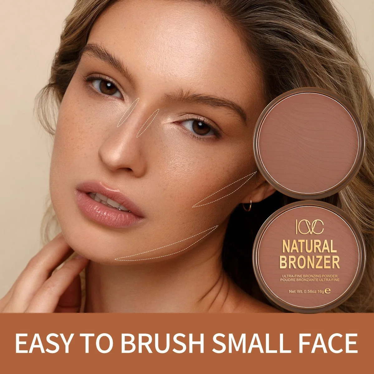 4 Colors Bronzer Powder Matte Tan Brown Contour Shadow Sculpt Face Clavicle Waistline Leg Oil Control Natural Fine Powder Makeup 250717