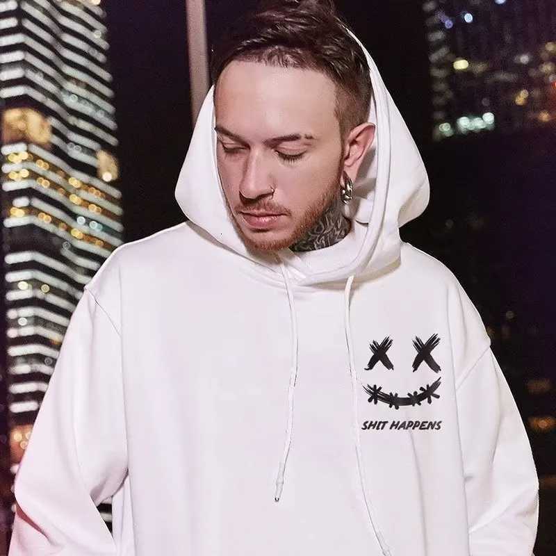 8XL Men Oversized Pullover Hoodie Fashion Loose American Trendy Hip Hop Marshmallow Print Long Sleeve Couple Clothes X250718