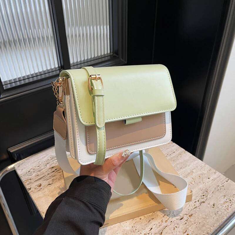 Handbags Brand Design Crossbody Bags For Women Shoulder Ladies Wide Strap Messenger Bag Small Flap Purse