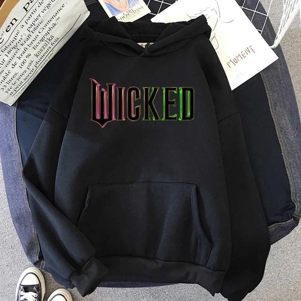 Movie Wicked Hoodie Hot Fashion Women Aesthetic Letter Shiz University Hoodie Unisex Vintage Elphaba Glinda Pullover Sweatshirts XJ250717