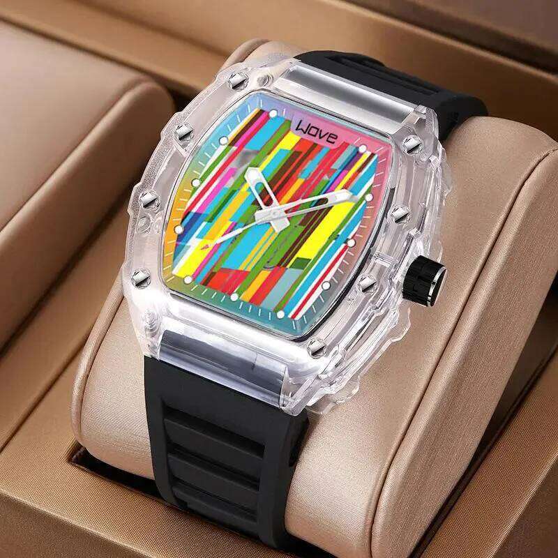 UTHAI CQ298 Leisure sports quartz barrel shaped calendar night light waterproof men's watch colorful clock gift free shipping