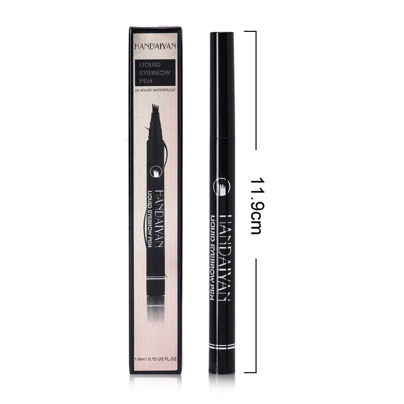 Liquid Eyebrow Pencil 4 Fork Microblading Pencil 3D Tattoo Sense Super Durable Crayon Waterproof Long Lasting Brown Black 250712