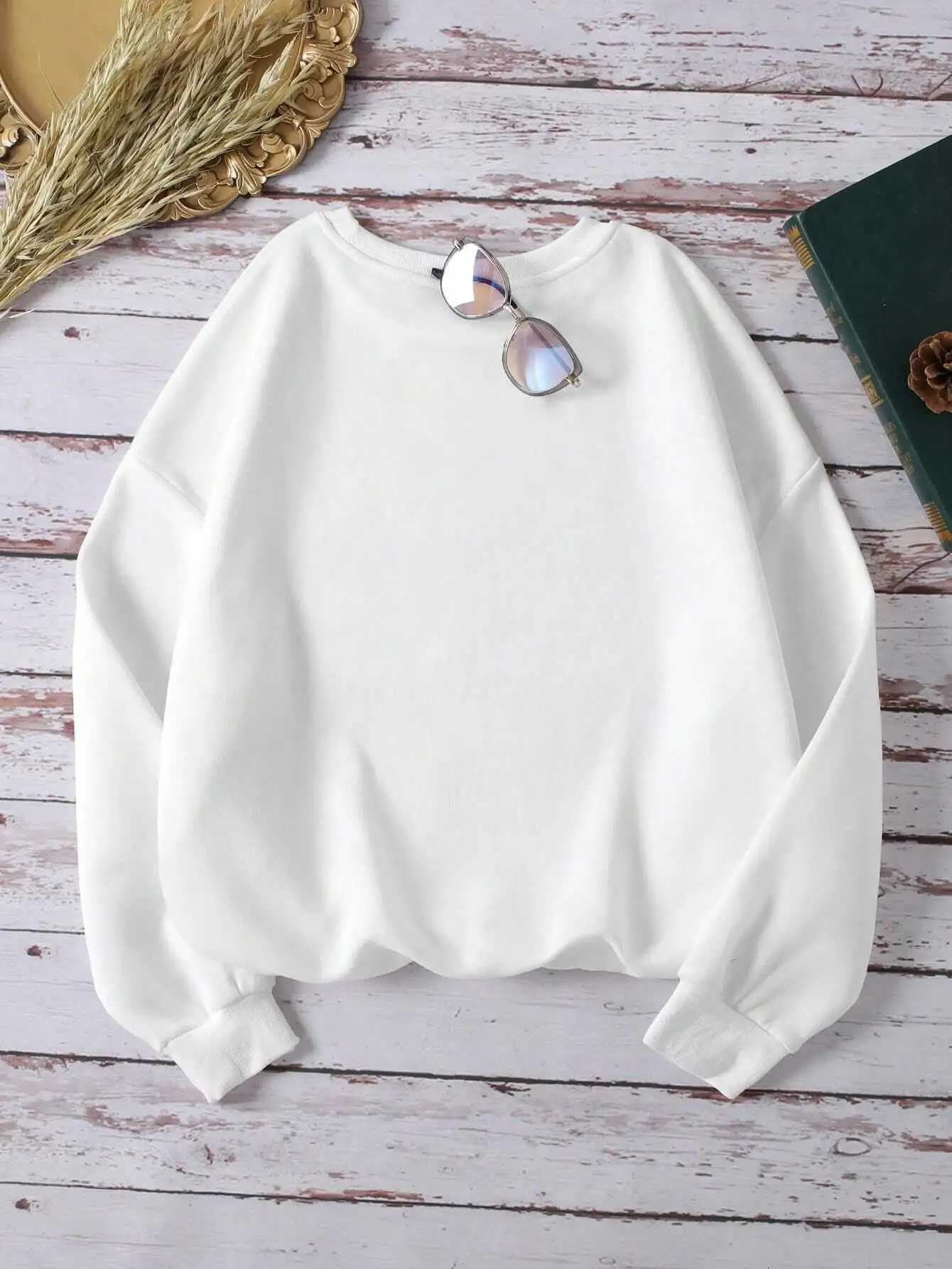 Be The Light Printing Sweatshirts For Women Classic Retro Fashion Hoodies Face Warm Casual Clothes Loose Oversize Sportswear XJ250717