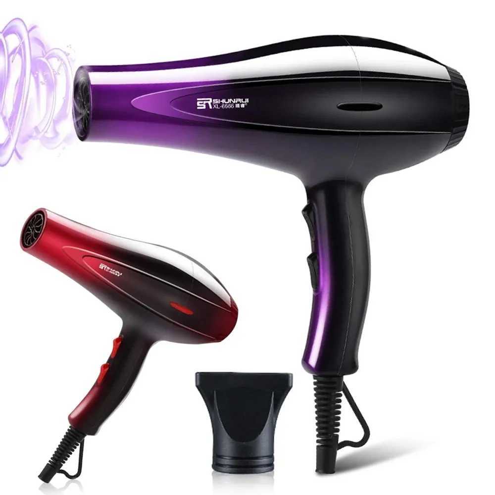 High-Power Ionic Hair Dryer Fast Heating and Hot/Cold 9 Gears Adjustment Home Professional Hairdryer Blow Dryer with Accessories W250718
