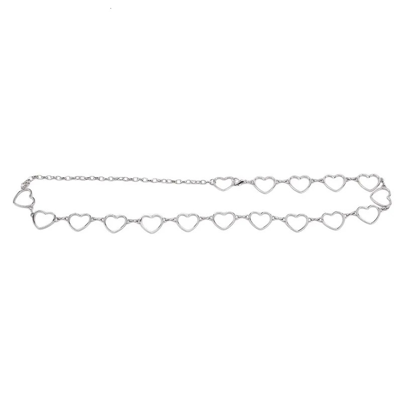 Women Fashion Waistband Pant Classic Waist Chain Love Heart Hollow Girdle For Women Hip Hop Style Metal Fine Waist Belt Trendy 250715