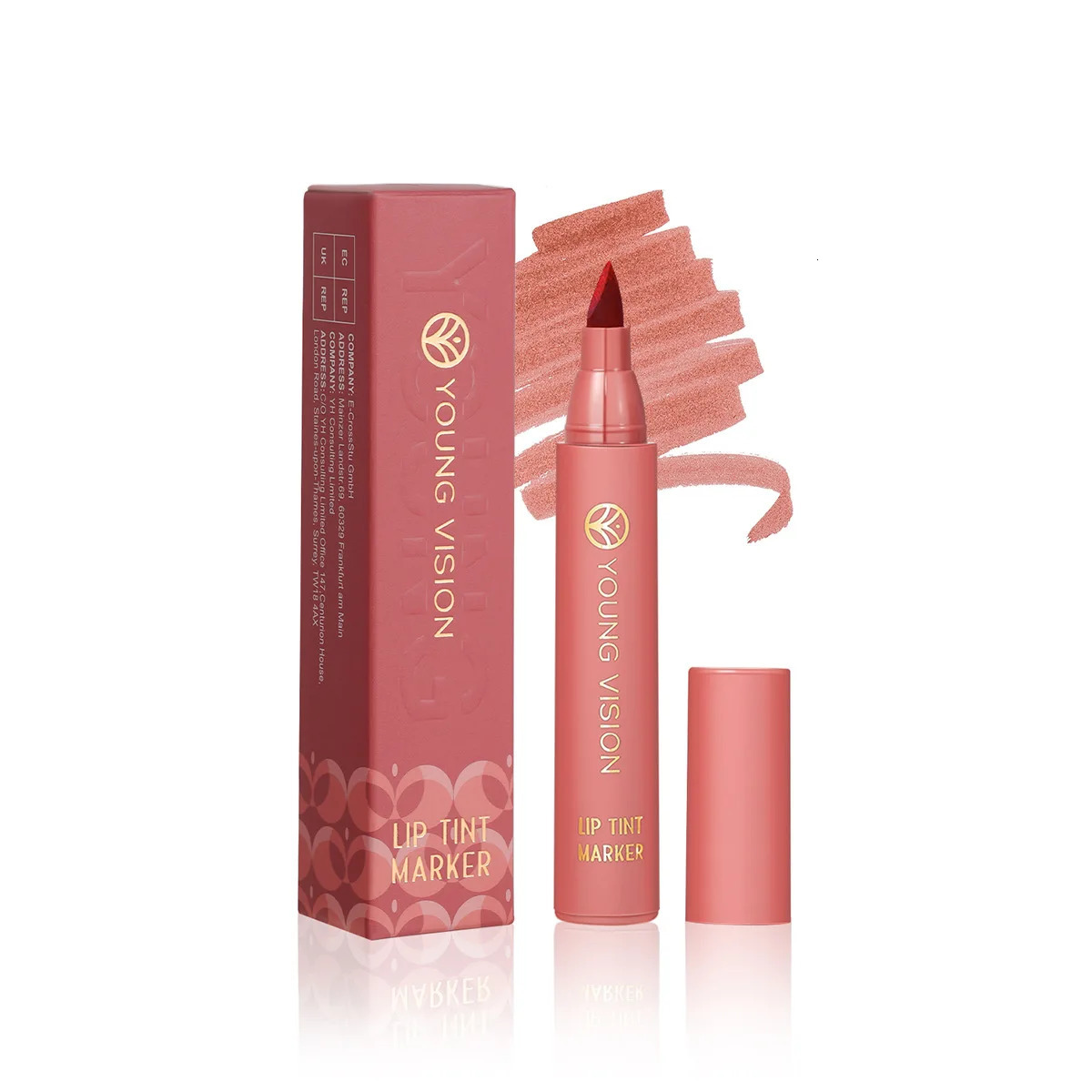 YOUNG VISION Lip Tint Marker Liquid lipstick with Nude Matte Shades Lip Liner and Stick 2-in-1 Long Wearing and Waterproof 250716