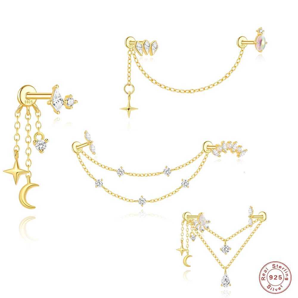 1 Piece 925 Sterling Silver Spare Parts Chains Part For Stud Earrings Piercing Hoops Drop Earrings Wen Fine Jewelry Gift X2507181