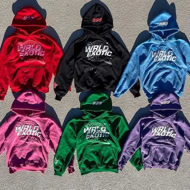 2K American Retro Harajuku Street Subculture Print Oversized Hooded Sweatshirt for Men and Women Streetwear Cardigan Sweatshirt X250718