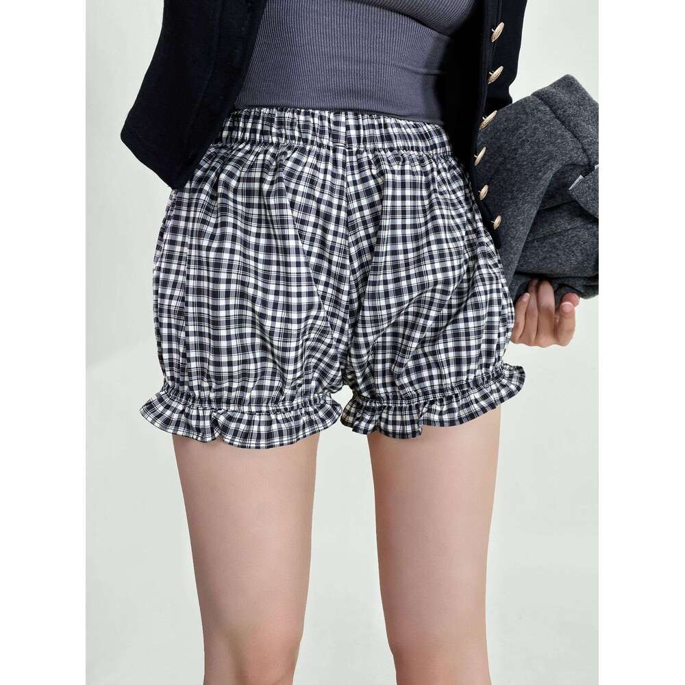 Fengyuan Style Flower Bud Bowknot Short Spring And Autumn Real A-Line Half Skirt Base Layer Women's Two-Piece Set B5