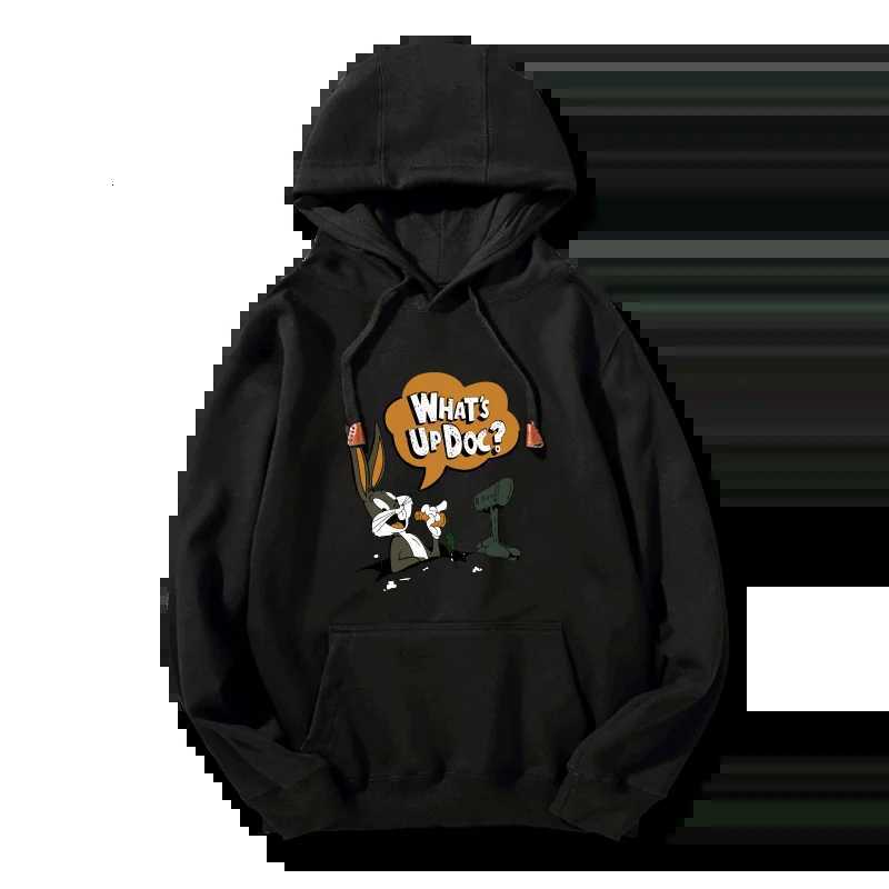 Looney Tunes Anime Cartoon Style Womens Hoodie Top Rabbit Bags Sports Coat Couple Hoodie Womens Top XJ250717