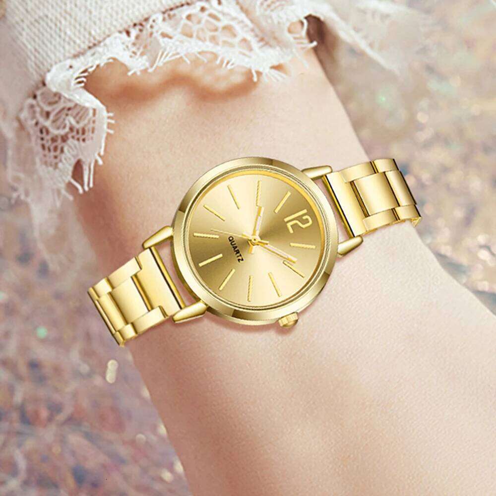 free shipping 6PCS Women's Trendy Fashion Simple Style Quartz Watch Bracelet Necklace Earrings Perfect Gift Set free shipping