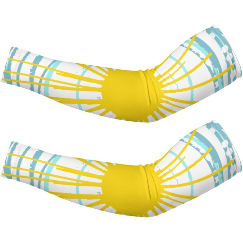 Mud Print Style UV Protection Ice Silk Sunscreen Sleeve, Outdoor Summer Sports