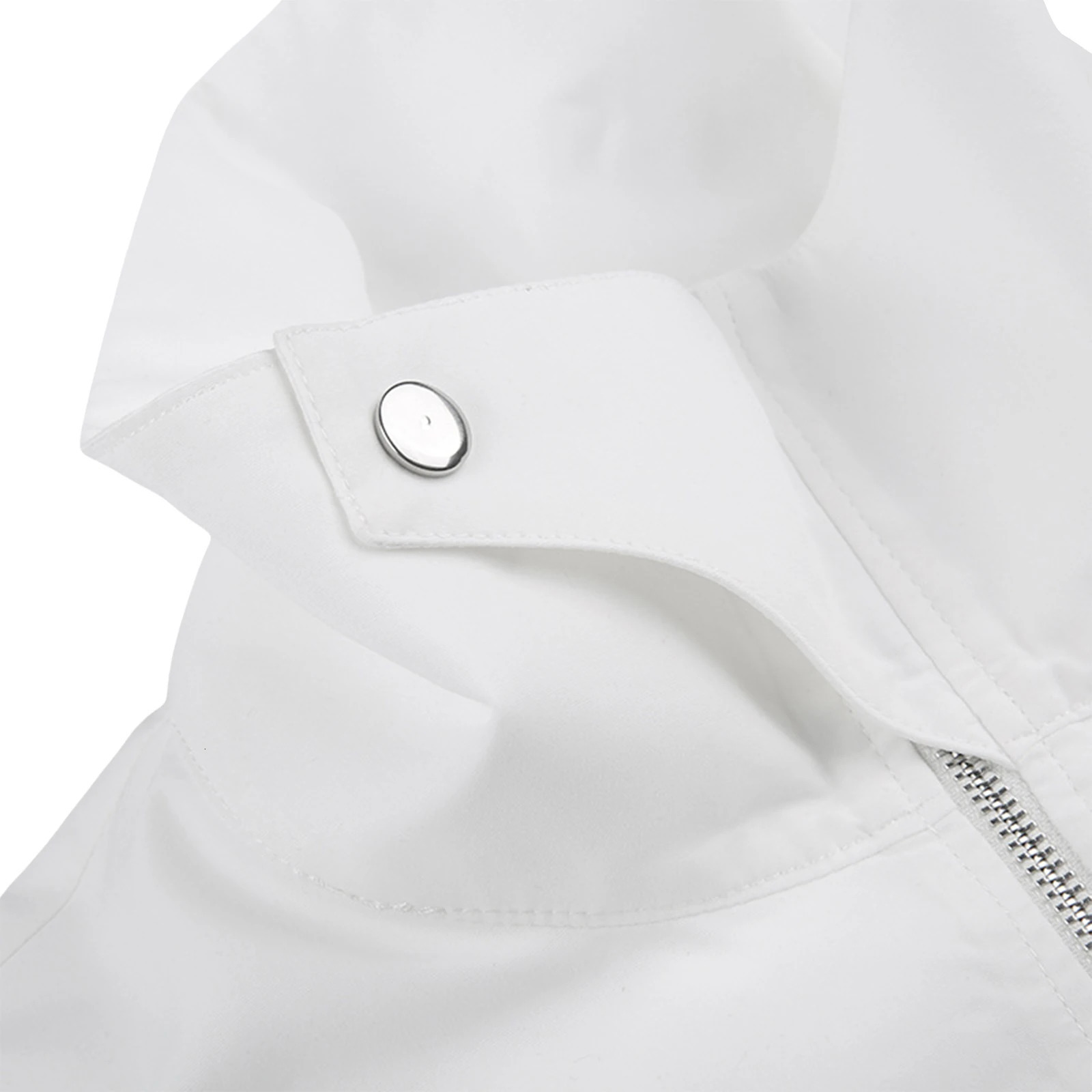 Women Vintage Casual Jacket Long Sleeve Stand Collar Zipper Closure Solid Cool Fall Spring Outwear 250715