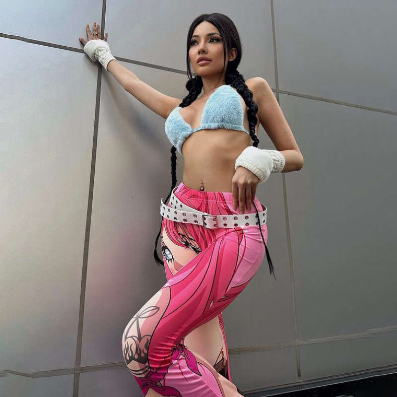 Women's High Waist Digital Print Slim Fit Flared Yoga Pants For Women To Make Legs Look Longer B5