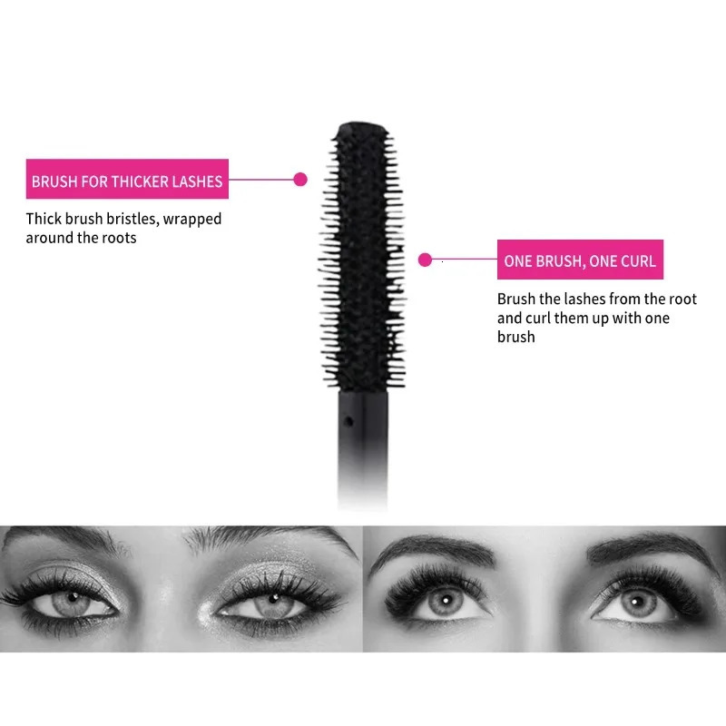 Eyelashes Lengthening 4D Mascara - Lengthening Thickening Waterproof Sweat-Resistant Silky LashNon-Smudging Easy to Remove 250717