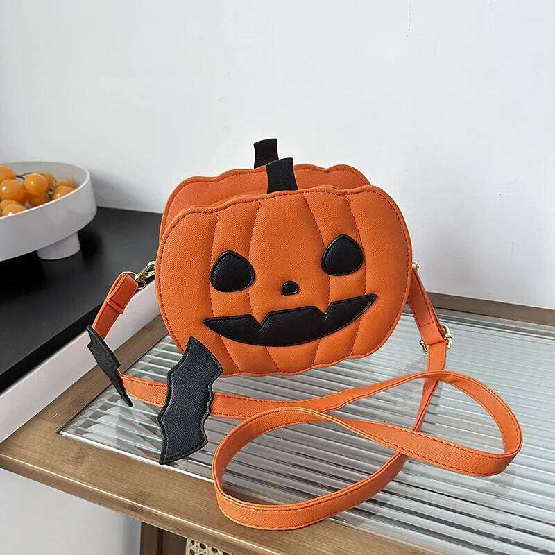 Halloween Spooky Pumpkin Fashionable Versatile Single Shoulder Bags Crossbody Exquisite Ladies Bag