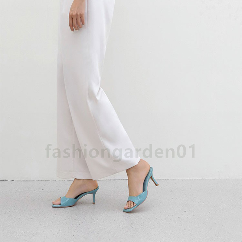 designer sandals high heel luxury patent leather sandal summer fashion sandale casual daily walk comfort mid-heel womens sandals