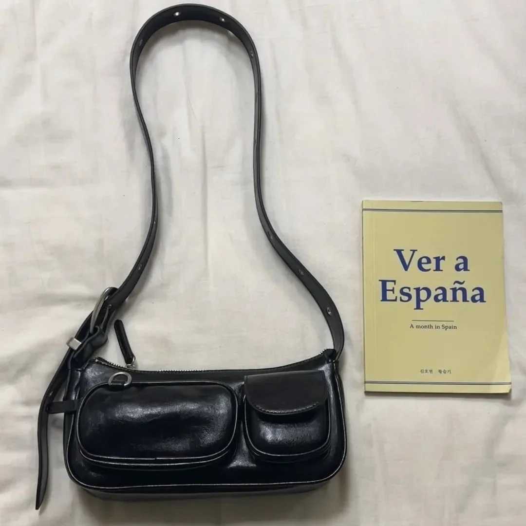 2024 Reliable New Wens Bag Korean INS Niche Unique Vintage Leather High-End Shoulder Crossbody Underarm Bag Y250718