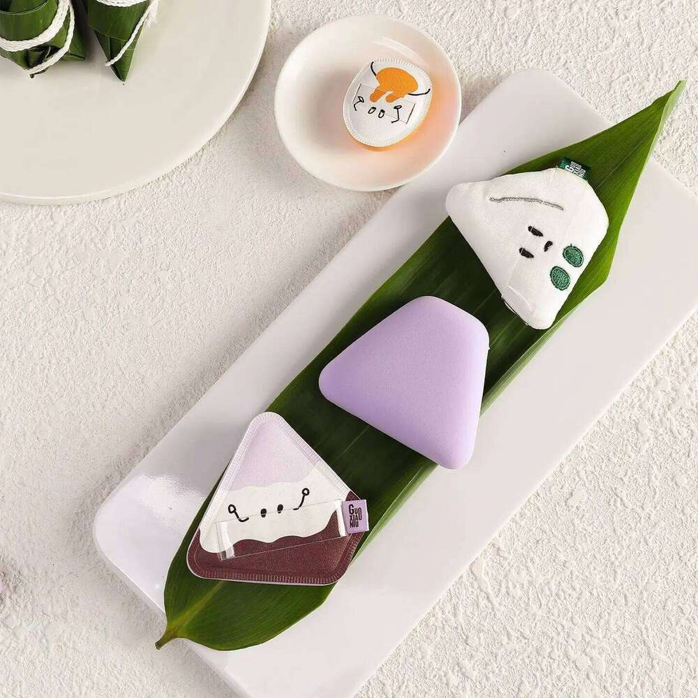 GUOXIAONIU 3PCS ZONGZI Makeup Blender Puffs Foundation Powder Highlighter Wet Dry Dual Use Sponge Cosmetics Applicator Tool X250718