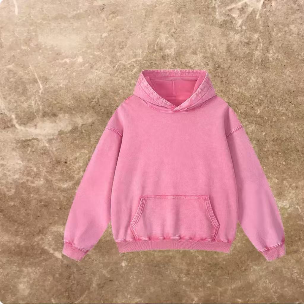 Gradient Color Hooded Sweater Stylish Loose Coat for Spring and Autumn Wear Versatile Top for Men and Women L251018W48J