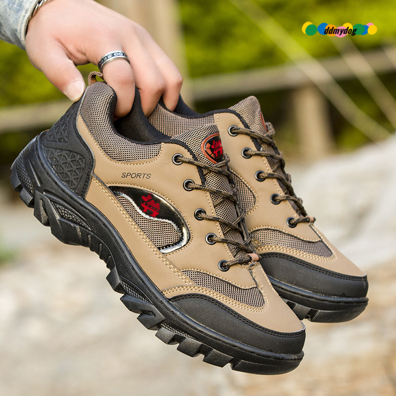 Plus Size Four Seasons Outdoor Hiking Running Sports Casual Men's Breathable Mesh Work Safety Shoes ddmydog