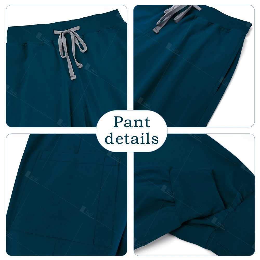 New Lightweight Anti-wrinkle Surgical Uniform Woman Men Medical Nurse Scrub Set Soft Breathable Jogger Nursing Clinical Workwear Z250718