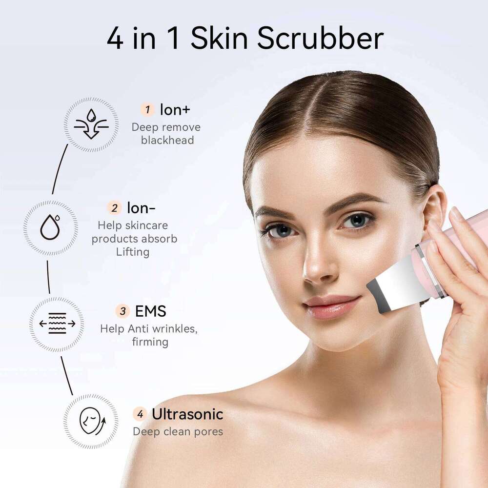 ANLAN Scrubber Deep Cleaning Peeling Shovel Limpiador Facial Skin Care Face Lifting hine Ultrasonic Cleaner