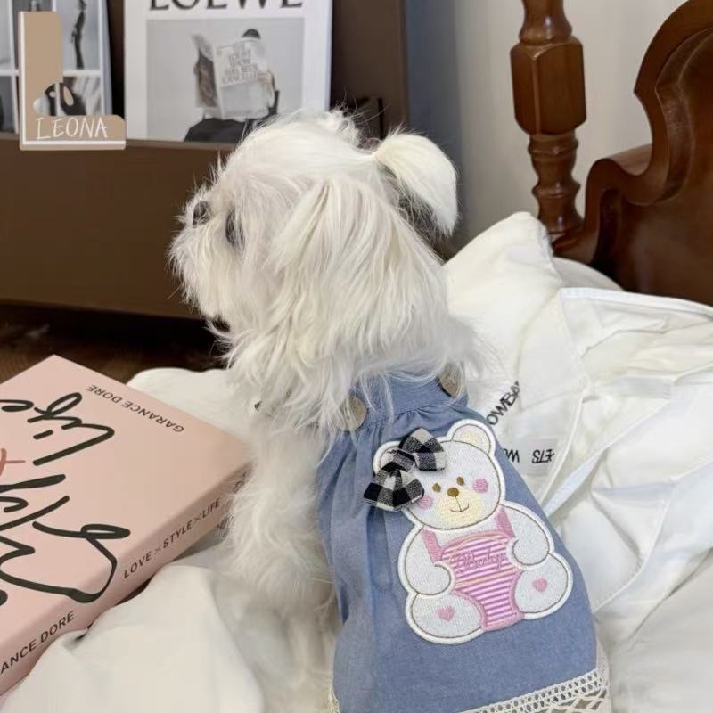 T753 Pet traction clothes for dogs Teddy Bear traction suit spring and summer