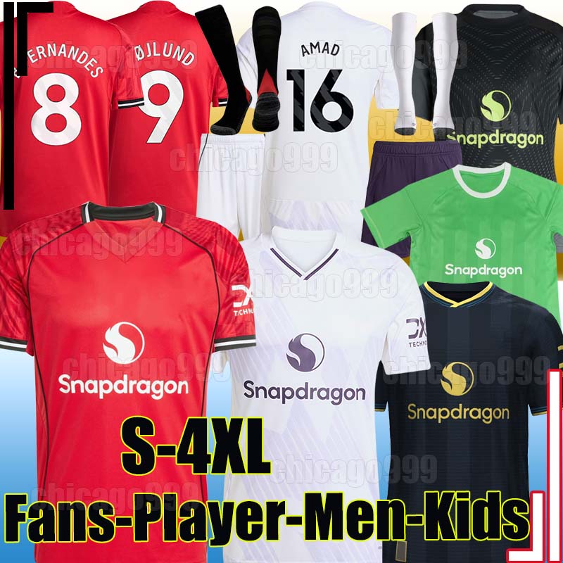 4XL 25/26 B.FERNANDES Soccer Jerseys GARNACHO AMAD HOJLUND ZIRKZEE CASEMIRO ERIKSEN MAGUIRE MAGUIRE DALOT MARTINEZ men kids Kits socks set football shirts