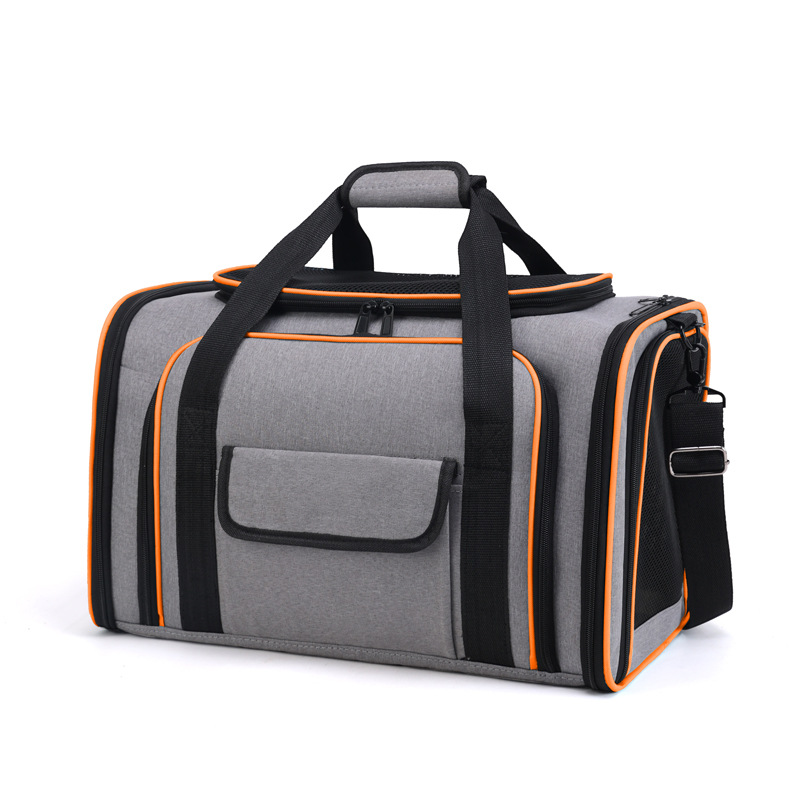 Beni Pet Breathable Double Shoulder Cat & Dog Travel Bags with Side Opening - Portable Pet Carrier