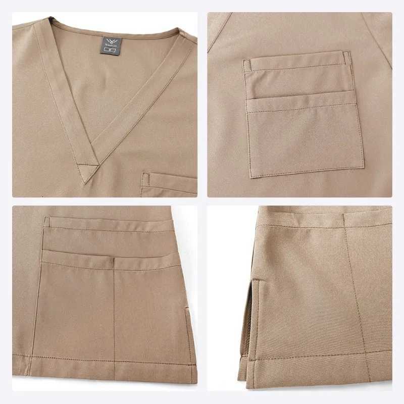 Clinical Green Gray Blue White Sanitary Dentist Medical Nursing Veterinary Surgical Uniform Men Work Wear Jogger Man Scrubs Set Z250718