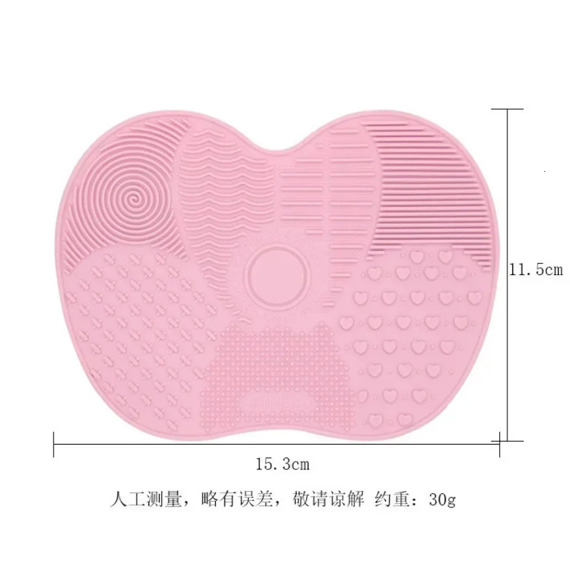 Colorful Brush Cleaner Scrubbe Board Cosmetic Makeup Washing Silicone Gel Cleaning Mat Foundation Pad 250716