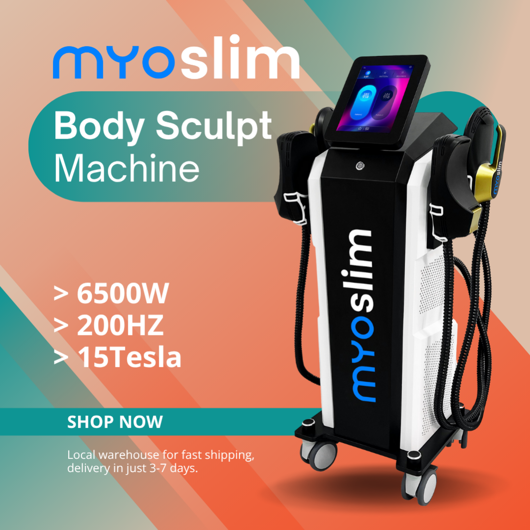 Professional Myoslim RF Body Toning Device 15 Tesla 6500W for Fat Reduction and Contour Lifting