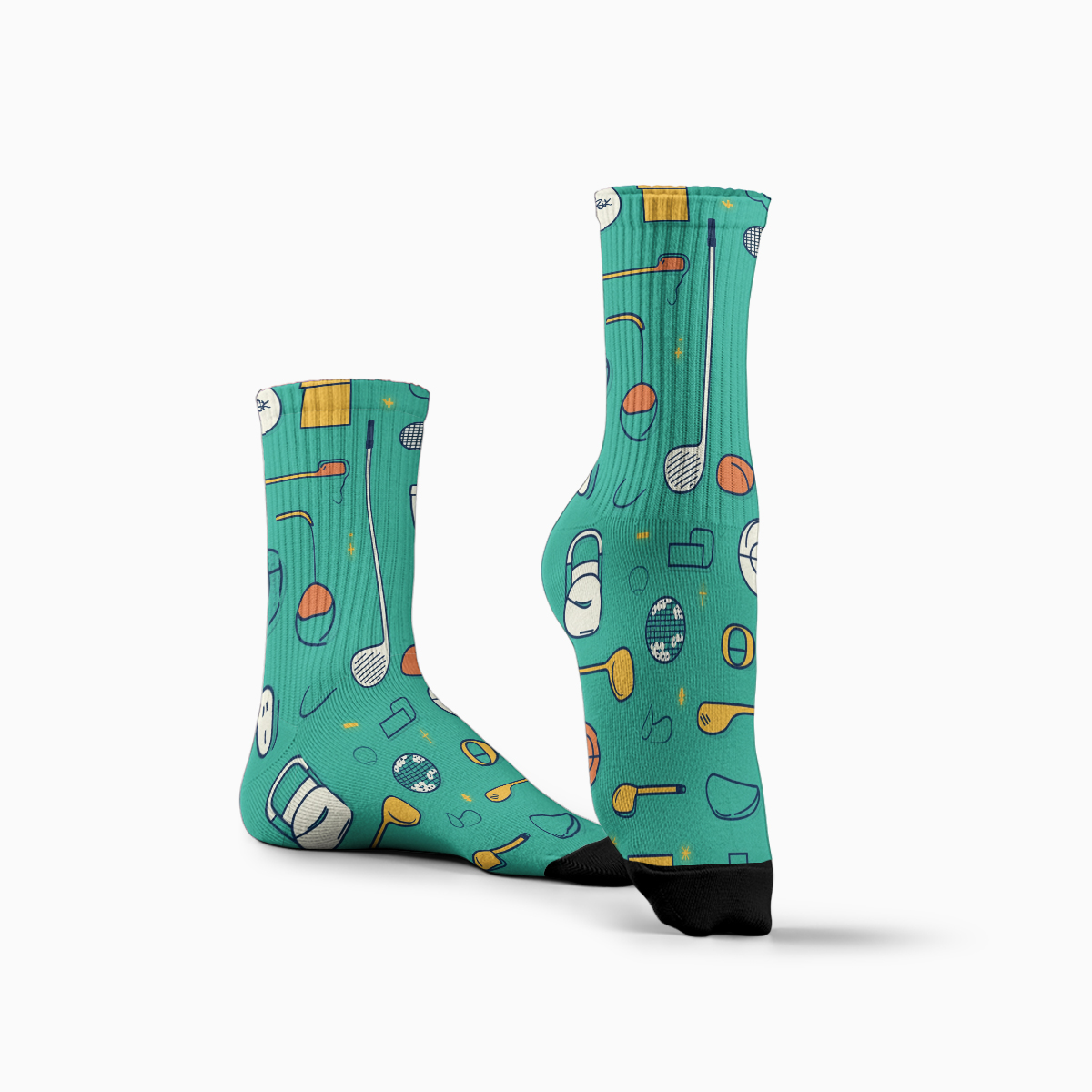 Groovy Golf Gear tube unisex ock Trendy Sports - Fun Vibes C058SOCKS