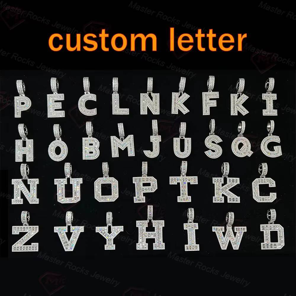 Hip Hop Moissanite Cross Pendant Sterling Silver 925 Iced Out Vvs Custom Moissanite Pendant