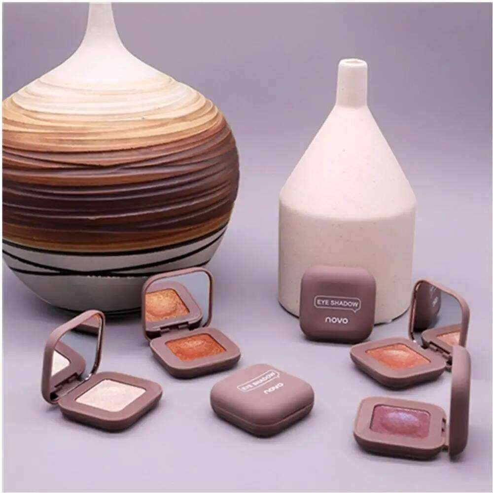 NOVO Pigment Shadows Glitter Eyeshadow Lasting Single Fingertip eye shadow New Trend Color Shimmer Metallic Eye Makeup Cosmetics X250